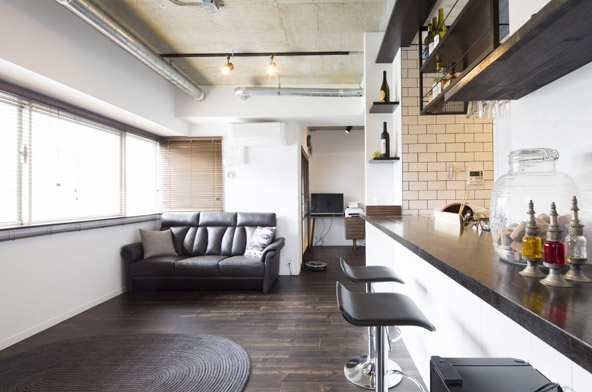 キッチン越しに、広がる世界